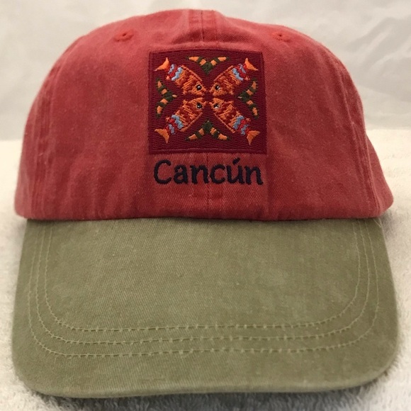 JS International Accessories - JS International for Cancun Adjustable Pink & Tan Cotton Travel Beach Ball Cap